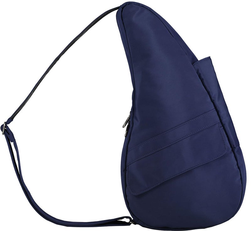 AmeriBag 15" Microfiber Healthy Back Bag Ergonomic Crossbody Sling for Everyday Use, Travel & Walking Comfort (Navy) - Image 2